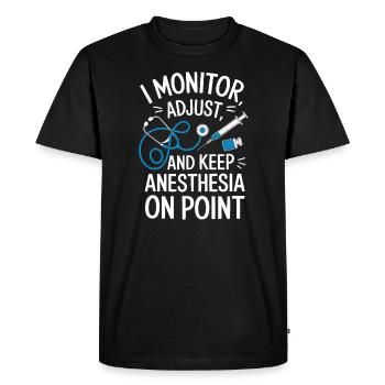 Anesthesia Technician Anesthesiologist Job - Men's Premium Organic T-Shirt - black - Front - Nico (187cm)