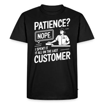 Opérateur au volant Profession Restauration rapide - T-shirt Premium bio Homme - noir - Devant - Nico (187cm)