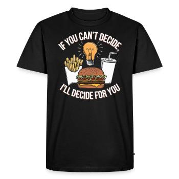 Opérateur au volant Profession Restauration rapide - T-shirt Premium bio Homme - noir - Devant - Nico (187cm)