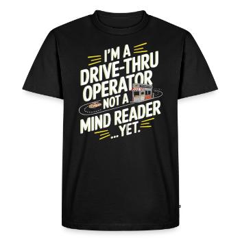 Opérateur au volant Profession Restauration rapide - T-shirt Premium bio Homme - noir - Devant - Nico (187cm)
