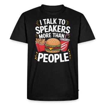 Opérateur au volant Profession Restauration rapide - T-shirt Premium bio Homme - noir - Devant - Nico (187cm)