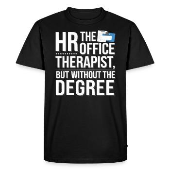 Gestionnaire des ressources humaines Ressources humaines Employé Milieu de travail Drame - T-shirt Premium bio Homme - noir - Devant - Nico (187cm)