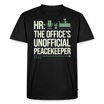 Gestionnaire des ressources humaines Ressources humaines Employé Milieu de travail Drame - T-shirt Premium bio Homme - noir - Devant - Nico (187cm)