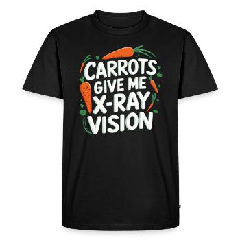 Habitudes alimentaires saines pour les enfants Manger vert - T-shirt Premium bio Homme - noir - Devant - Nico (187cm)