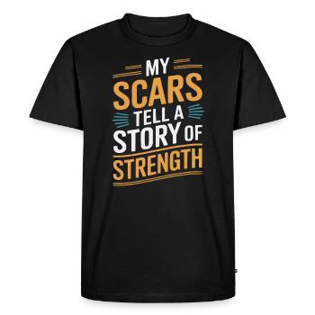 Survivant du cancer Chimiothérapie Vaincre le cancer - T-shirt Premium bio Homme - noir - Devant - Nico (187cm)