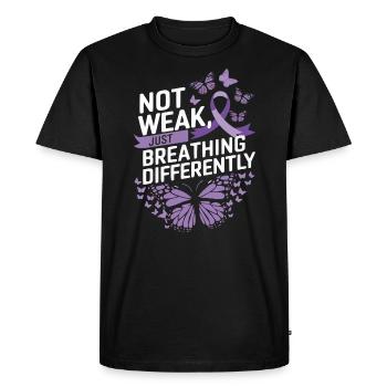 Trouble de la conscience du déficit en alpha-1 antitrypsine - T-shirt Premium bio Homme - noir - Devant - Nico (187cm)