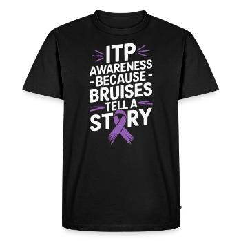 ITP Awareness Immune Thrombocytopenia Platelets - Men's Premium Organic T-Shirt - black - Front - Nico (187cm)