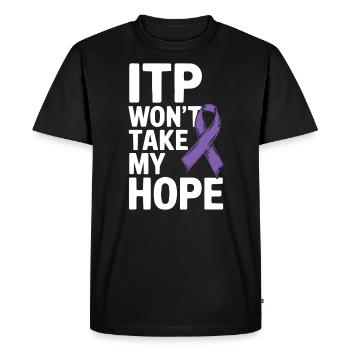 ITP Awareness Immune Thrombocytopenia Platelets - Men's Premium Organic T-Shirt - black - Front - Nico (187cm)