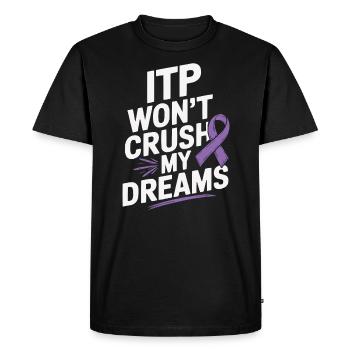 ITP Awareness Immune Thrombocytopenia Platelets - Men's Premium Organic T-Shirt - black - Front - Nico (187cm)