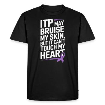 ITP Awareness Immune Thrombocytopenia Platelets - Men's Premium Organic T-Shirt - black - Front - Nico (187cm)