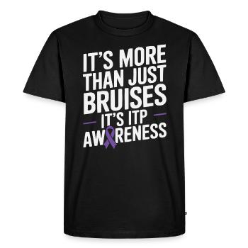 ITP Awareness Immune Thrombocytopenia Platelets - Men's Premium Organic T-Shirt - black - Front - Nico (187cm)