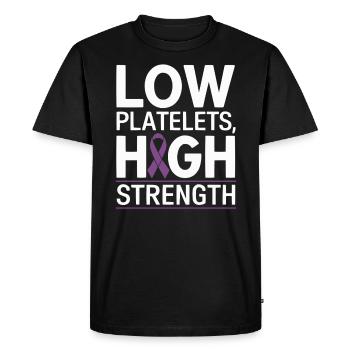 ITP Awareness Immune Thrombocytopenia Platelets - Men's Premium Organic T-Shirt - black - Front - Nico (187cm)