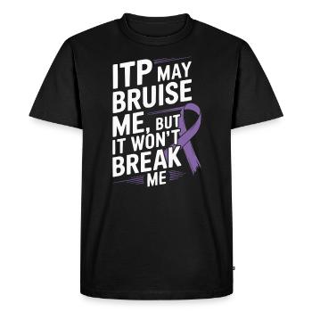 ITP Awareness Immune Thrombocytopenia Platelets - Men's Premium Organic T-Shirt - black - Front - Nico (187cm)