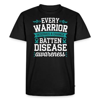 Batten Disease Awareness Disease Disorder - Men's Premium Organic T-Shirt - black - Front - Nico (187cm)