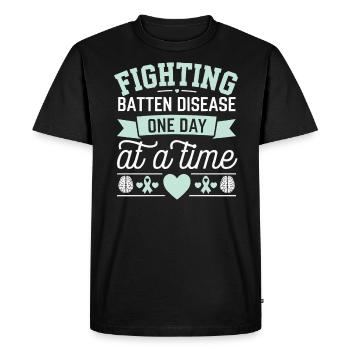 Batten Disease Awareness Disease Disorder - Men's Premium Organic T-Shirt - black - Front - Nico (187cm)