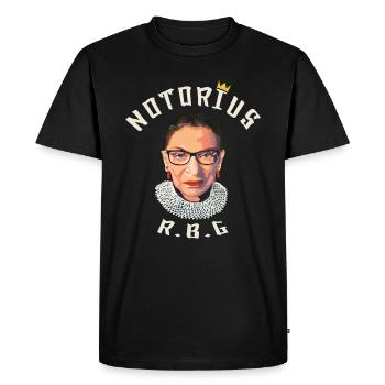 Notorious R.B.G Ruth Bader Ginsburg - T-shirt Premium bio Homme - noir - Devant - Nico (187cm)
