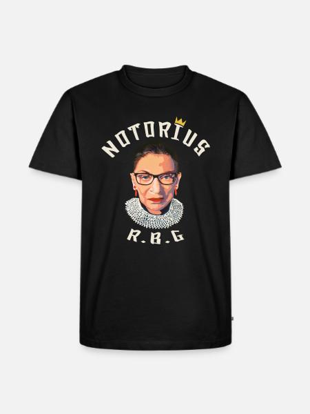 Notorious RBG Ruth Bader Ginsburg - Men's Premium Organic T-Shirt - black