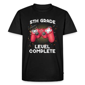 5th Grade Level Complete Gamer Class Of 2021 Gradu - T-shirt Premium bio Homme - noir - Devant - Nico (187cm)