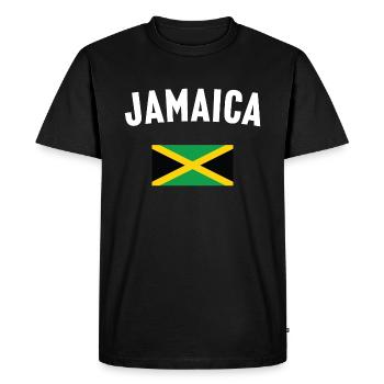 Drapeau de la Jamaïque - T-shirt Premium bio Homme - noir - Devant - Nico (187cm)