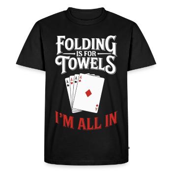 Poker - T-shirt Premium bio Homme - noir - Devant - Nico (187cm)
