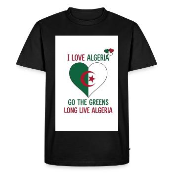 T-shirts for the supporters of the Dalgerian team - Men's Premium Organic T-Shirt - black - Front - Nico (187cm)