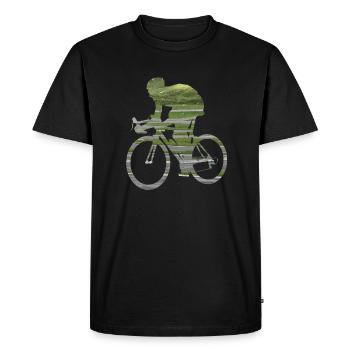 Rad Sport Création serpentine 02 - T-shirt Premium bio Homme - noir - Devant - Nico (187cm)