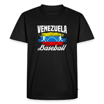 Championnat du Venezuela de baseball - T-shirt Premium bio Homme - noir - Devant - Nico (187cm)
