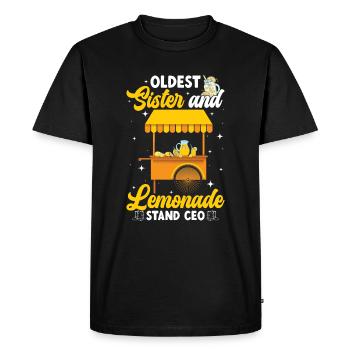 Sœur aînée et PDG de Lemonade Stand Lemonade Crew - T-shirt Premium bio Homme - noir - Devant - Nico (187cm)