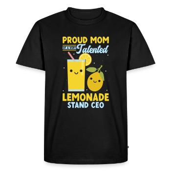Proud Mom Très talentueux PDG de Lemonade Stand - T-shirt Premium bio Homme - noir - Devant - Nico (187cm)