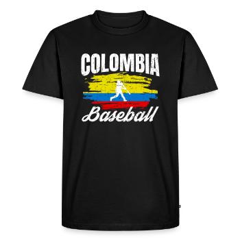 Championnat de baseball des joueurs de Colombie - T-shirt Premium bio Homme - noir - Devant - Nico (187cm)