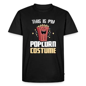 Popcorn Costume Popcorn Puffed Corn Popcorn Machine - Men's Premium Organic T-Shirt - black - Front - Nico (187cm)