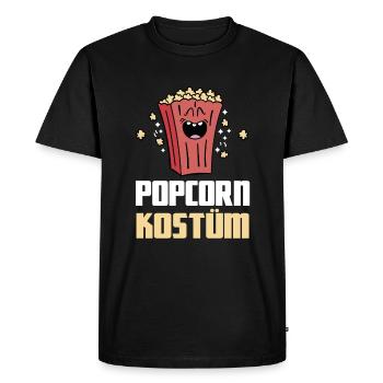 Popcorn Costumes Movie Night Disguise Carnival - Men's Premium Organic T-Shirt - black - Front - Nico (187cm)