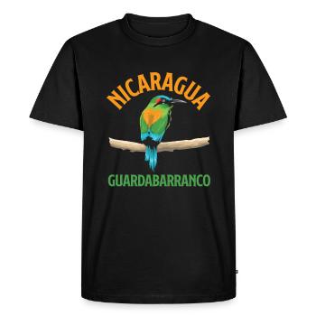 Nicaragua Guardabarranco National Oiseaux Pays - T-shirt Premium bio Homme - noir - Devant - Nico (187cm)