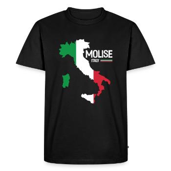Molise Italie Carte Régions Italie - T-shirt Premium bio Homme - noir - Devant - Nico (187cm)