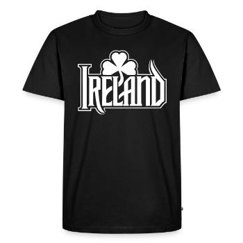 Irlande - Bonne Saint-Patrick - Shamrock - T-shirt Premium bio Homme - noir - Devant - Nico (187cm)