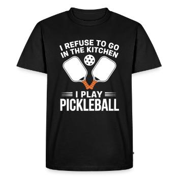 Cadeau de pickleball drôle Tournoi de Dinkball - T-shirt Premium bio Homme - noir - Devant - Nico (187cm)