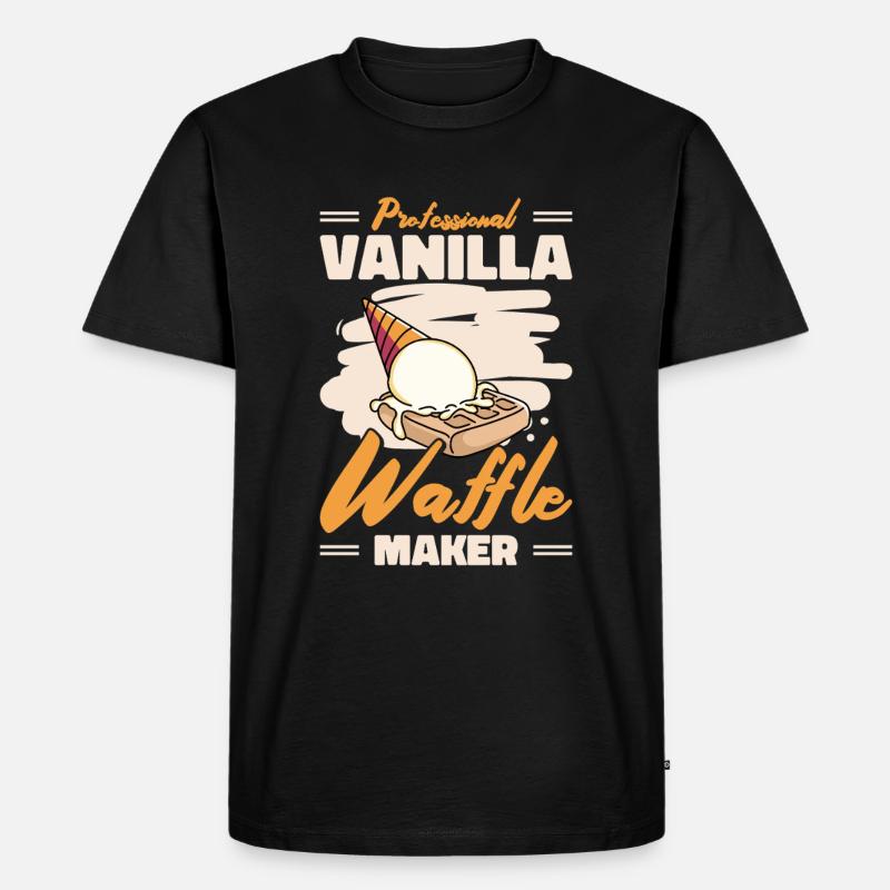 Professional Vanilla Waffle Maker - Männer Premium Bio T-Shirt - Schwarz