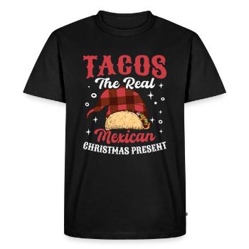 Tacos mexicains Tacos mexicains - T-shirt Premium bio Homme - noir - Devant - Nico (187cm)