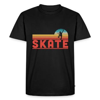 Skate Skater Boys Gift Skateboard Fan - Men's Premium Organic T-Shirt - black - Front - Nico (187cm)