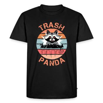 Raton laveur drôle Trash Panda cadeau raton laveur - T-shirt Premium bio Homme - noir - Devant - Nico (187cm)