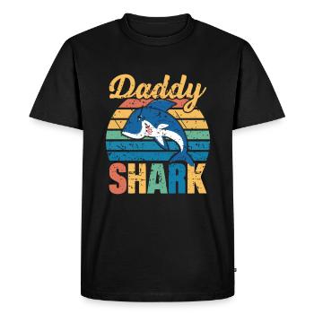 PAPA REQUIN - T-shirt Premium bio Homme - noir - Devant - Nico (187cm)