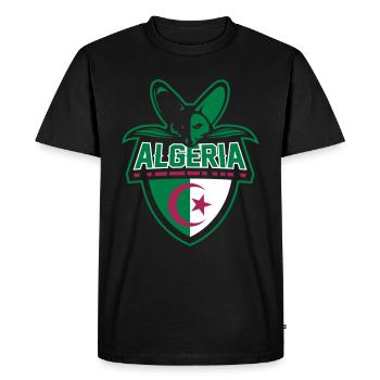Algeria fennec - T-shirt Premium bio Homme - noir - Devant - Nico (187cm)