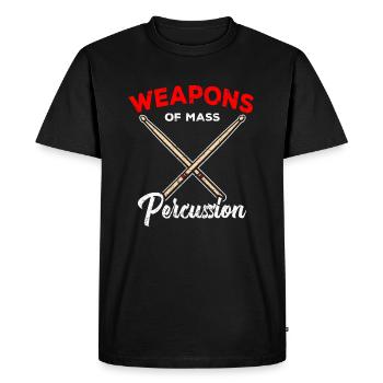 Batterie Percussion Percussion - T-shirt Premium bio Homme - noir - Devant - Nico (187cm)
