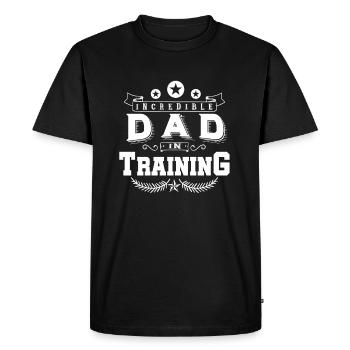 Père père dans le poison d’entraînement - T-shirt Premium bio Homme - noir - Devant - Nico (187cm)
