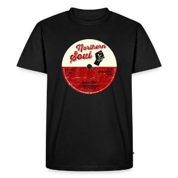 Northern Soul design - Keep The Faith Tee - Mod - T-shirt Premium bio Homme - noir - Devant - Nico (187cm)