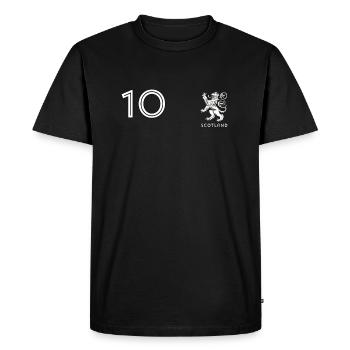Lion Scottish Rugby Jersey / Scotland Football - Men's Premium Organic T-Shirt - black - Front - Nico (187cm)