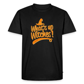 Whats up Witches Halloween Costumes graphique Funny - T-shirt Premium bio Homme - noir - Devant - Nico (187cm)