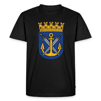 Solingen Wappen Coat of Arms print Deutschland - Men's Premium Organic T-Shirt - black - Front - Nico (187cm)