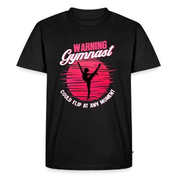 Gymnaste Gymnaste Gymnastique Gymnastique Gymnaste Cadeau - T-shirt Premium bio Homme - noir - Devant - Nico (187cm)