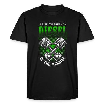 Diesel Diesel Engine Diesel Driver Truck Tuner Motif - Men's Premium Organic T-Shirt - black - Front - Nico (187cm)